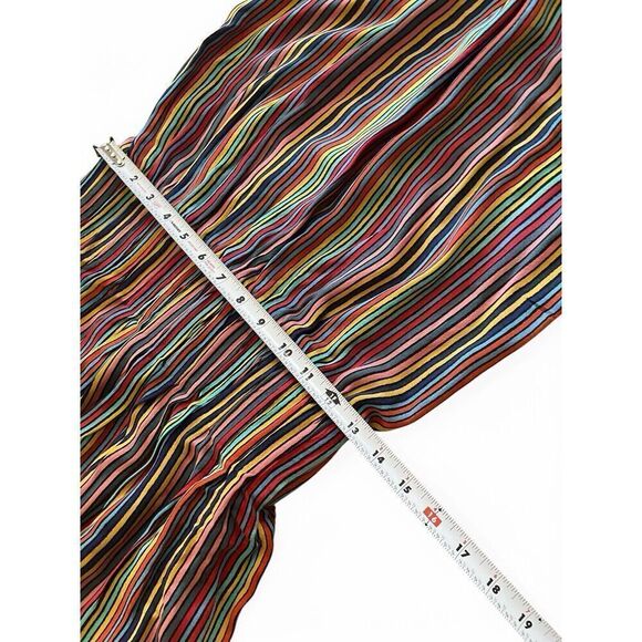 Do +Be Women’s Striped Multicolored Mini Sleeveless Tie Neck Lining Dress Size S - Picture 6 of 11